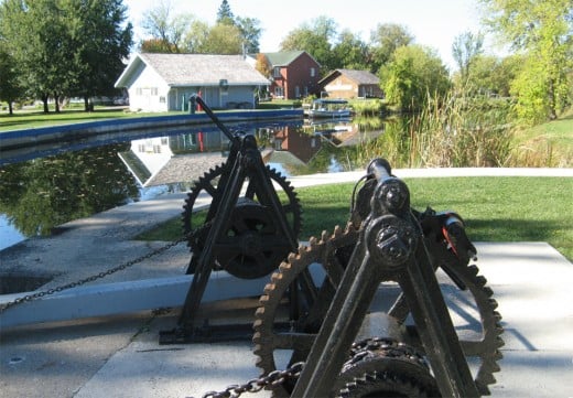 Rideau Canal locks in Merrickville