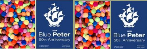 'Blue Peter' - Anniversary Front Cover :  'Smarties' - From image of a 'Smarties' side plate