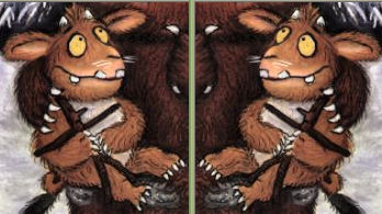 From front cover of 'The Gruffalo's Child'.