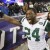 Darrelle Revis celebrates his team's 28-21 win over the New England Patriots in an NFL divisional playoff football game in Foxborough, Mass., Sunday, Jan. 16, 2011. (AP Photo/Winslow Townson)