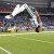 New York Jets receiver Braylon Edwards (17) does a back flip after the AFC Divisional Playoff game against the New England Patriots at Gillette Stadium in Foxboro, MA on January 16, 2011. (Kirby Lee/NFL)