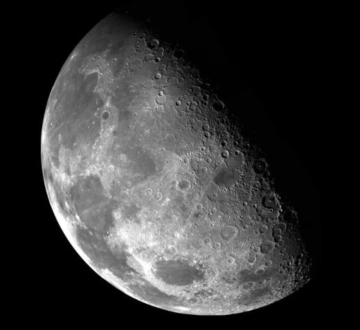 Moon taken by Galileo spacecraft.