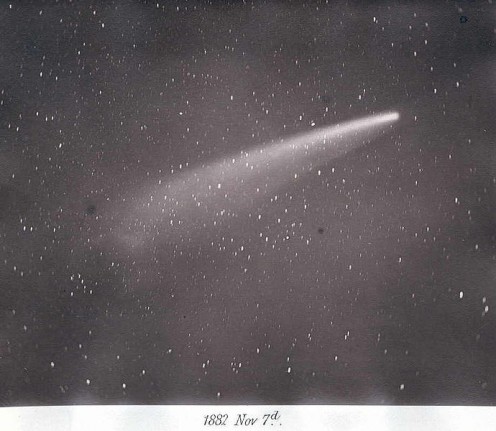 The Great Comet, 1882. Someone will always be writing about Haley's Comet.