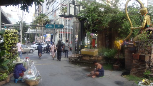 The front of the coffee shop. 