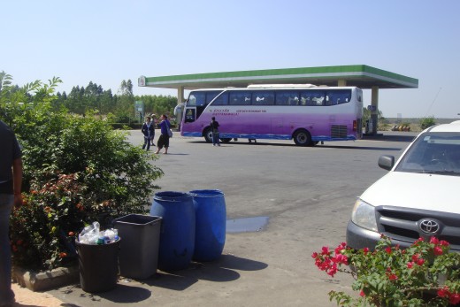 The 36 passenger bus was full and clean all three times I renewed my visa.