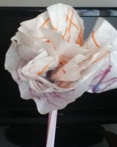 Coffee filter flowers