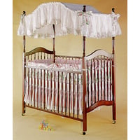 This gorgeous canopy crib is a product of Angel Line furniture. This canopy sells for $500.00 or less.