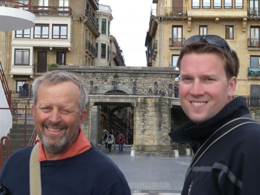 Gary and Garrett exploring San Sebastian, Spain