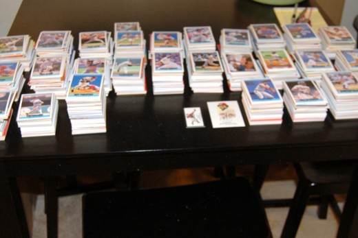 Let the weekend begin with an attempt to organizing nearly 100,000 ball cards.  Four hours deep into this endeavor, I began to regret my decision.