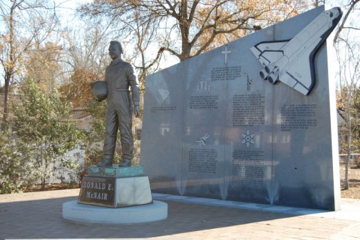 Ronald McNair statue from McNair Park, Lake City, SC 