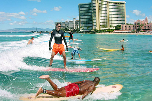 great to surf on Waikiki Beach