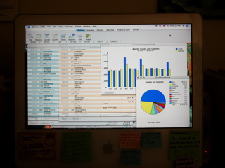Use a computer accounting system to take control of your finances.