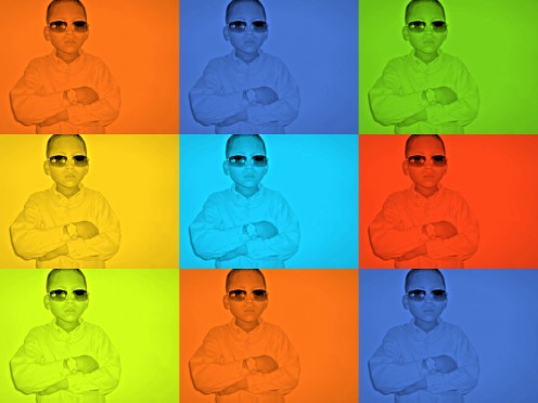My Son's Iconic Picture colored  Digi-Works 2011