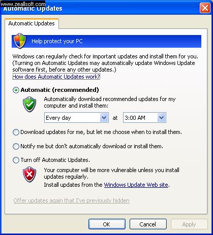 Automatic download is custom option