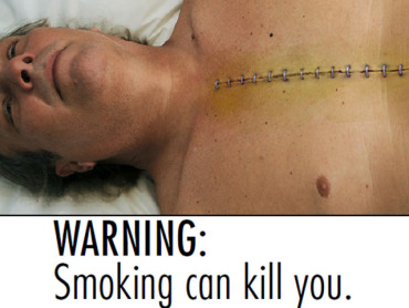 According to most experts, disturbing scare tactics don't work.  Why? It's because these type of ads can increase anxiety and stress... which are some of the reasons you smoke to begin with.