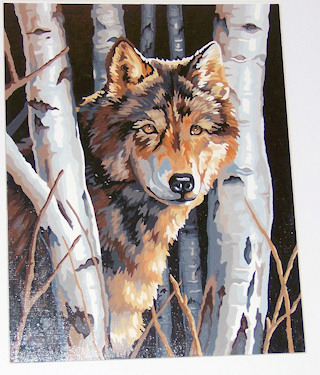 Lone Wolf Paint by Number