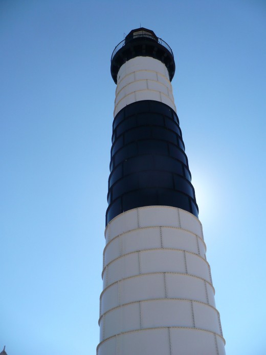 Big Sauble Point Lighthouse on Lake Michigan, Ludington State Park.