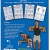 Dumbbell Exercise Chart - Blue Background Dumbbell Exercise Chart - Blue Background