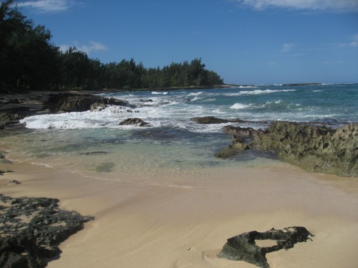 There are state beach campgrounds like this all around Oahu and Kauai