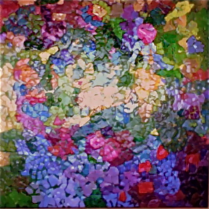 My eggshell mosaic of my memories of a Japanese Garden.