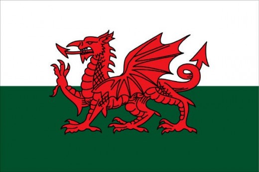 The Red Dragon - The flag of Wales