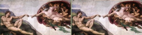 Creation of Adam - Sistine Chapel - Michelangelo ~ Public Domain - copyright expired - http://en.wikipedia.org/wiki/File:God2-Sistine_Chapel.png