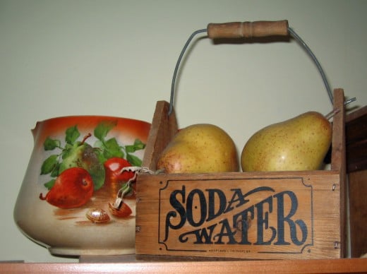 Vintage soda water container