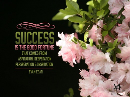 It is hard to make it to the top...once there success is a sweet feeling.