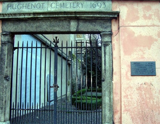 Huguenot Cemetery Entrance