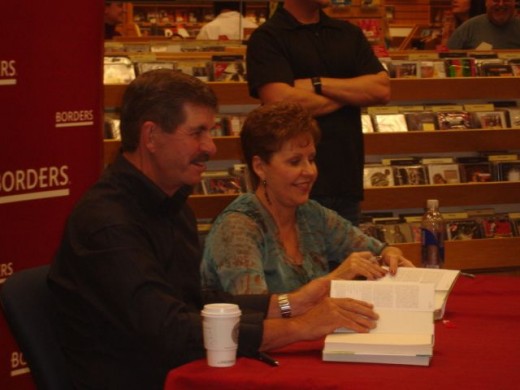 Joyce and her husband Dave at a book signing