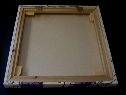 Canvas With Mirror Plates Mounted On Inside