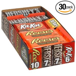 Hershey's 4-Flavor Variety Pack, 30-Count Bars