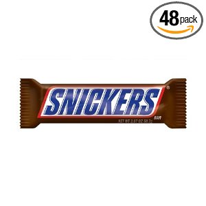 Snickers Candy Bar, 2.07-Ounce Package (Pack of 48)