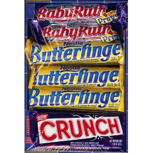 NESTLE Candy Bar Variety Pack - 30 total (14 Butterfinger, 8 Crunch, 8 BabyRuth)