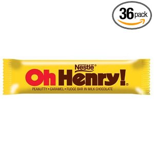 Oh Henry Single, Candy Bars (Pack of 36)