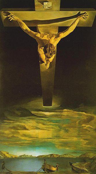 Christ of Saint John of the Cross by Salvador Dali, 1951. The image represents Dali's painting of the unusual perspective of St.John's original vision. Religions themselves show shifts in emphasis and perspective as they mature.