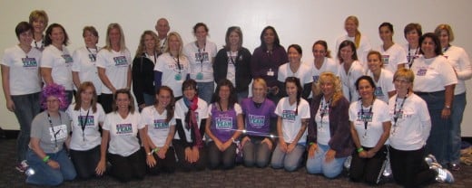 Team in Training's Michigan delegation at the 2010 Nike Women's Marathon