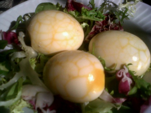 Beautiful curried eggs
