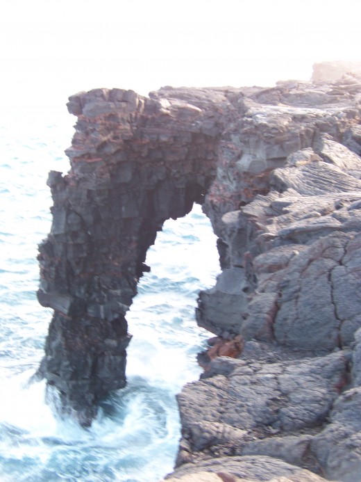 Close up to the natural bridge.