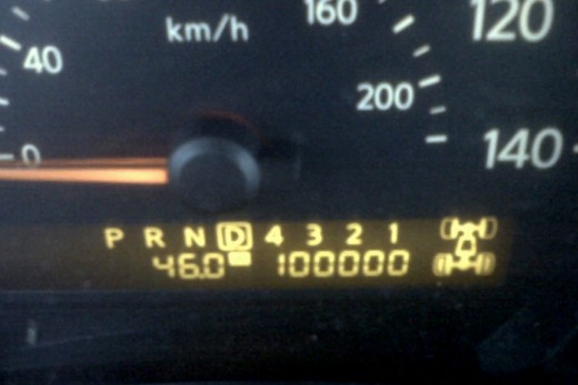 The Titan hit the 100,000 mile mark today.  I figure I need to start preparing for an increase of maintenance from here on out.