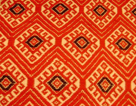 Mayan textiles often feature a diamond pattern that recapitulates the 4 X 13 pattern of the diamond back rattlesnake and the calendar round