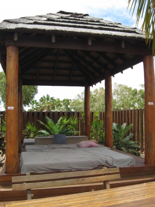 Bed by the pool!
