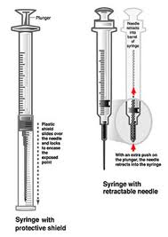 A retractable hypodermic needle
