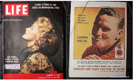 Old Vintage LIFE magazines - January 11, 1960 - Dina Merrill and Nixon, Rockefeller and a series on International Crime