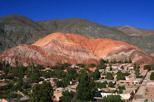 Argentina: Sight of the Cerro de los Siete Colores and Purmamarca 
