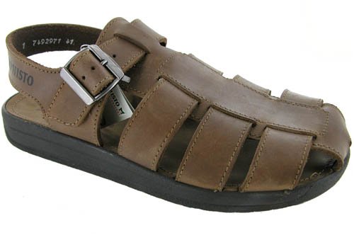 Mephisto Uberto Brown Leather Sandals Shoes