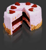 Picking up this Strawberry Passion Cake made us 15 mins. late to dinner, but it was delicious!