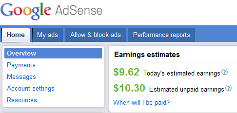 Today  I was pleasantly surprised to find my earnings a cool $10.30