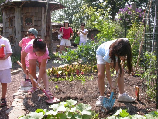 Teach children the love of nature by having them participate in gardening. 