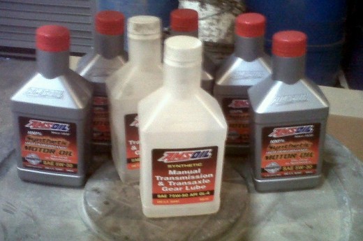It was a fairly pretty day today, so I changed the oil, oil filter, and transmission fluid in my Wife's car.  
